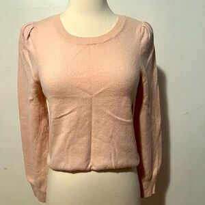 Joie Abiline Puffed-Sleeve Cashmere
Sweater Size M